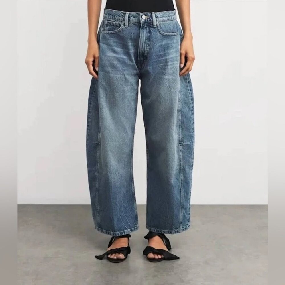 Good American Extreme Barrel Jeans Size 2 NWT